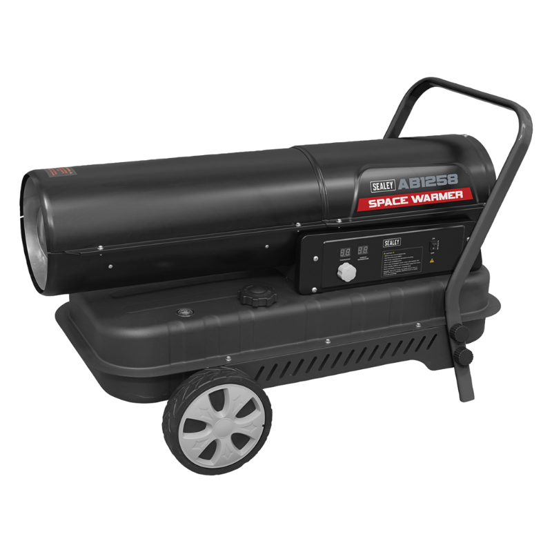 Sealey AB1258 Space Warmer Kerosene/Diesel Heater with Wheels 135,000Btu/hr