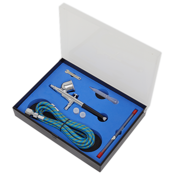 Sealey AB9321 Air Brush Kit Gravity Feed