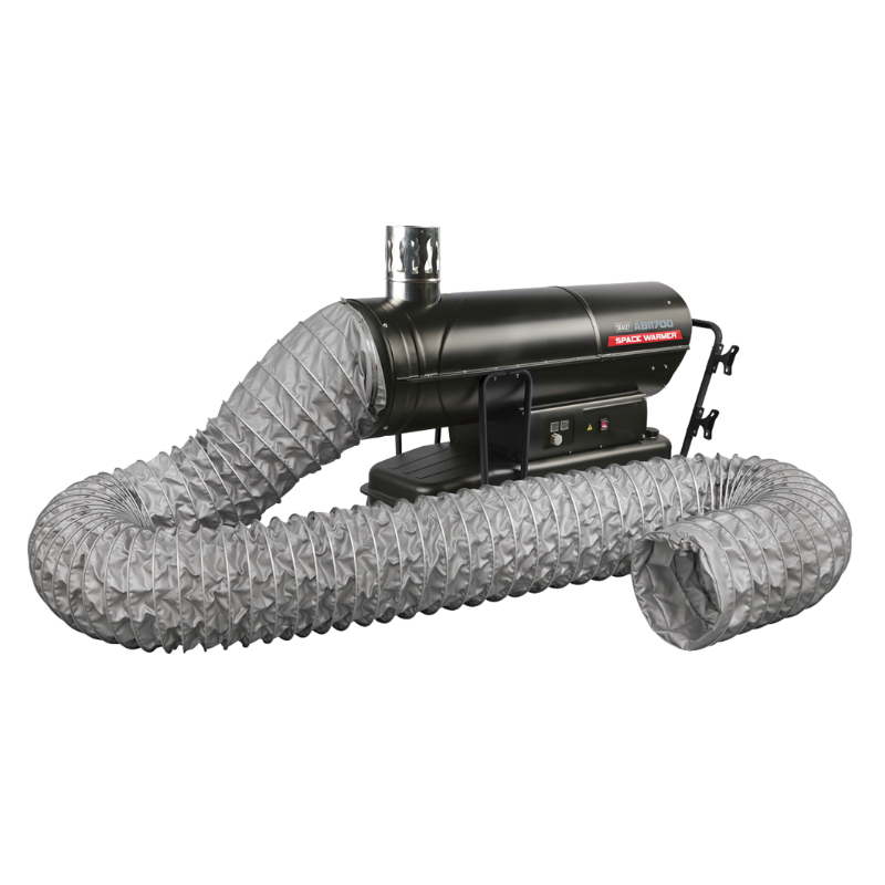 Sealey ABI1700COMBO Space Warmer® Indirect Kerosene/Diesel Heater 170,000Btu/hr with 5M Ducting