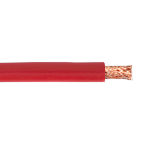 Sealey AC25SQRE Automotive Starter Cable 196/0.40mm 25mm² 170A 10m Red