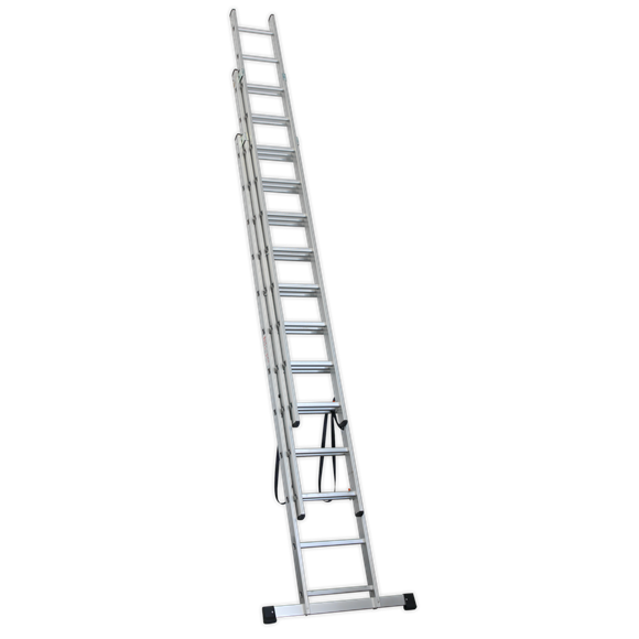Sealey ACL312 Extension Combination Ladder 3 x 12 Aluminium - EN 131