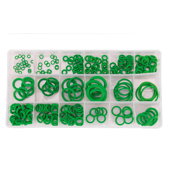 Sealey ACOR225 Rubber O-Ring Air Conditioning Assortment 225pc