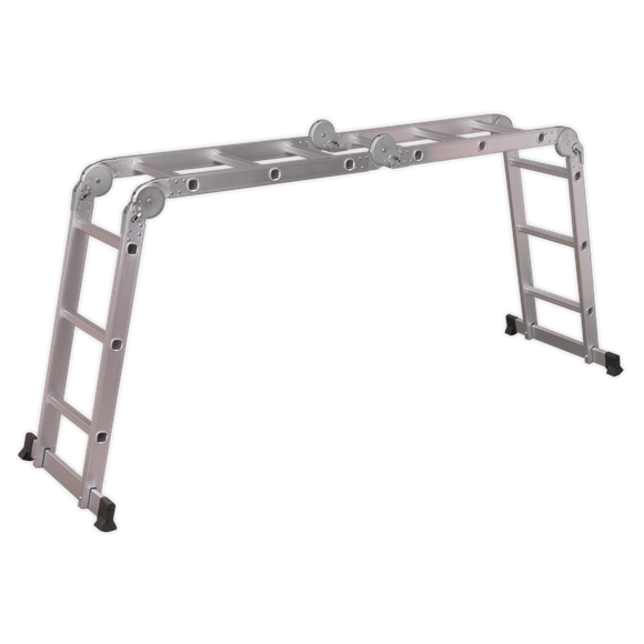 Sealey AFPL1 4-Way Aluminium Folding Platform Ladder - EN 131