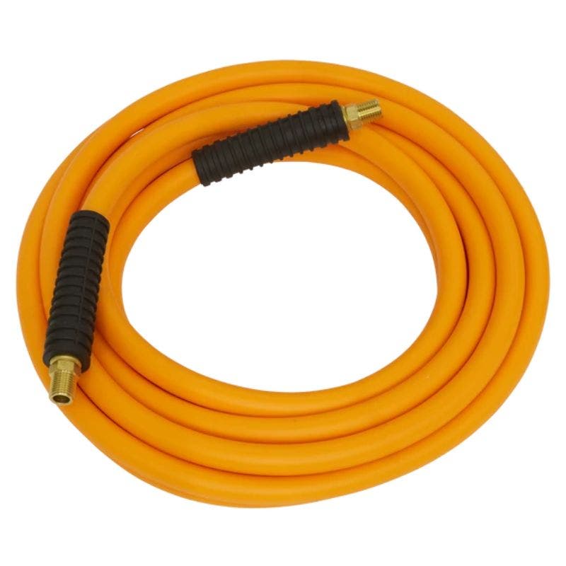 Sealey AHHC538 Air Hose 5m x Ø10mm Hybrid High-Visibility with 1/4"BSP Unions