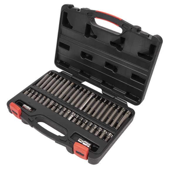 Sealey AK21942P TRX-Star*/Hex/Spline Bit Set 42pc 3/8" & 1/2"Sq Drive