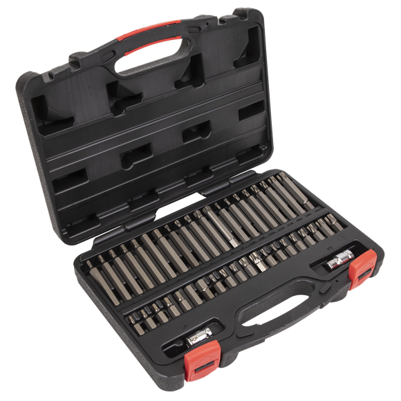 Sealey AK21942P TRX-Star*/Hex/Spline Bit Set 42pc 3/8" & 1/2"Sq Drive