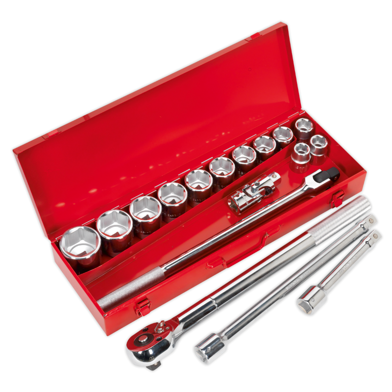 Sealey AK2597 Premier Socket Set 3/4"Sq Drive 17pc