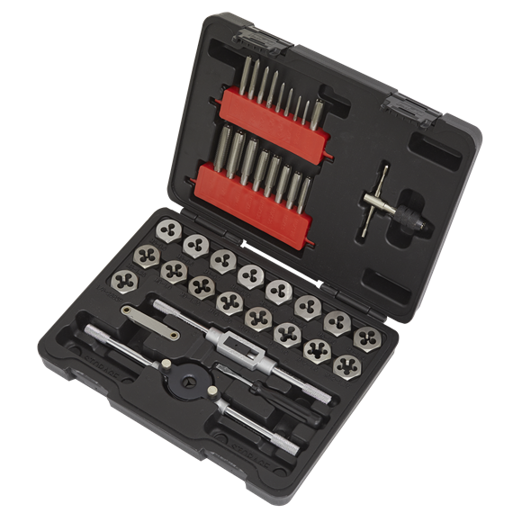 Sealey AK3039HM Tap & Hex Die Set 39pc