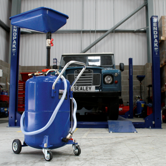 Sealey AK451DX Waste Oil Drainer 65L Air Discharge