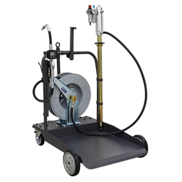 Sealey AK4562D Air Operated Oil Dispensing System with 10m Retractable Hose Reel