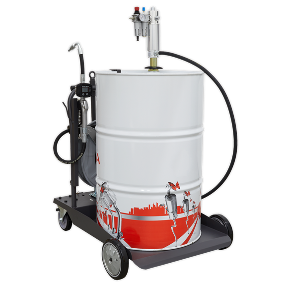 Sealey AK4562D Air Operated Oil Dispensing System with 10m Retractable Hose Reel