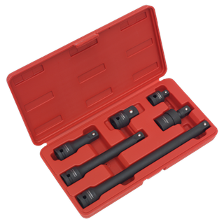 Sealey AK5514 Impact Adaptor & Extension Bar Set 6pc 1/2"Sq Drive