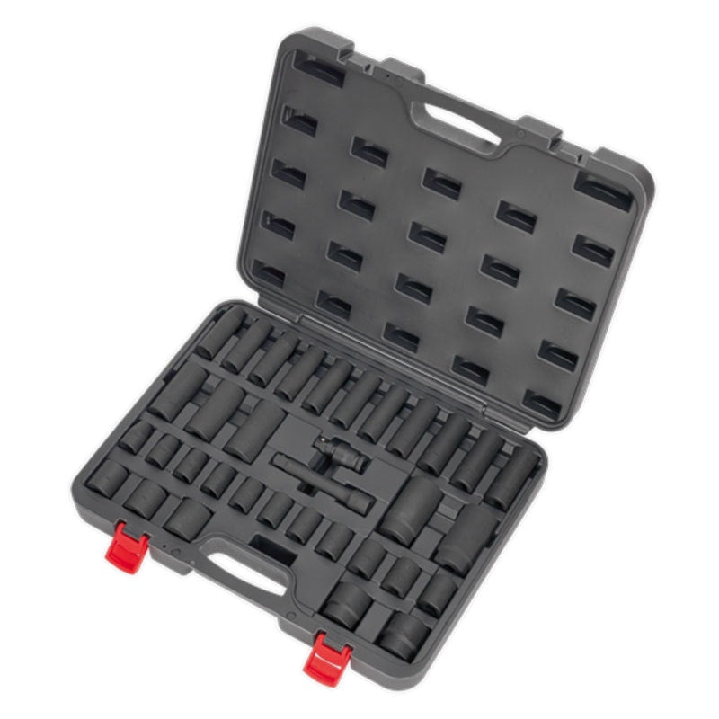 Sealey AK5634M Premier Impact Socket Set 1/2"Sq Drive 34pc