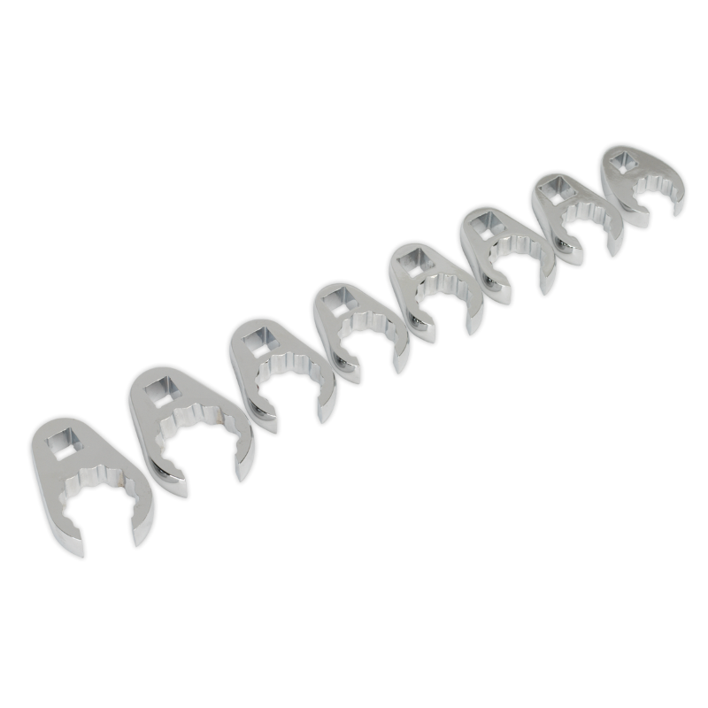 Sealey AK5981 Crow's Foot Spanner Set 1/2"Sq Drive 8pc