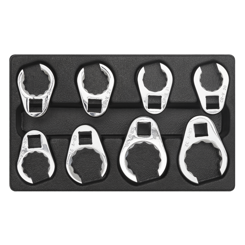 Sealey AK5981 Crow's Foot Spanner Set 1/2"Sq Drive 8pc