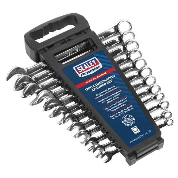 Sealey AK63012 Premier Combination Spanner Set 12pc