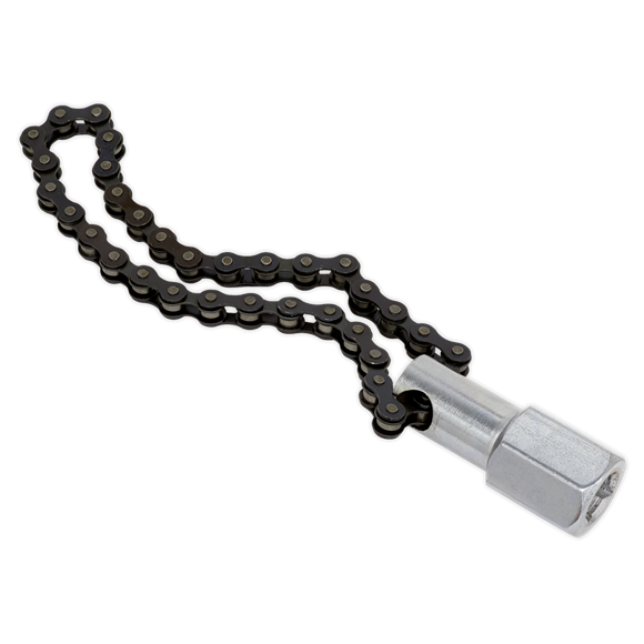 Sealey AK641 Oil Filter Chain Wrench 135mm Capacity 1/2"Sq Drive