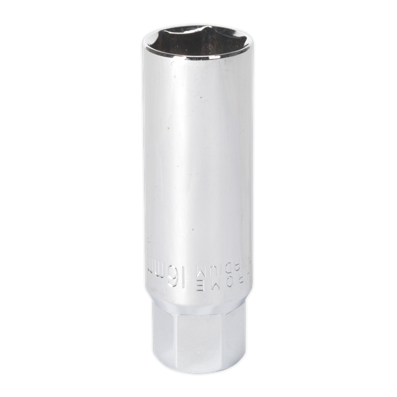 Sealey AK6557 Spark Plug Socket 16mm 3/8"Sq Drive Thin Wall