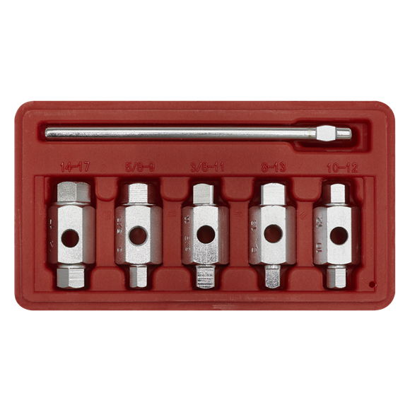 Sealey AK659 Drain Key Set 6pc Double End