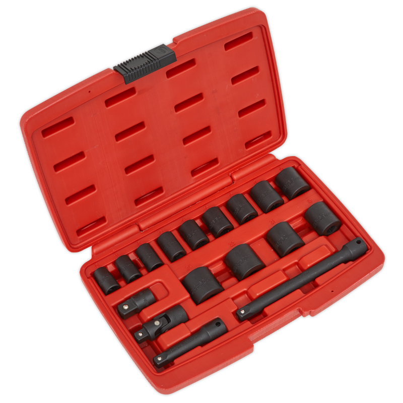 Sealey AK68217 Impact Socket Set 17pc 3/8"Sq Drive Metric