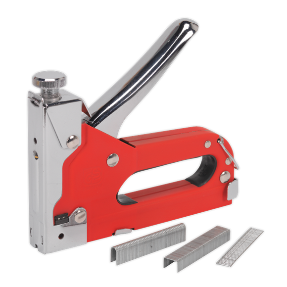 Sealey AK7061 Staple & Brad Nail Gun Heavy-Duty 4-14mm