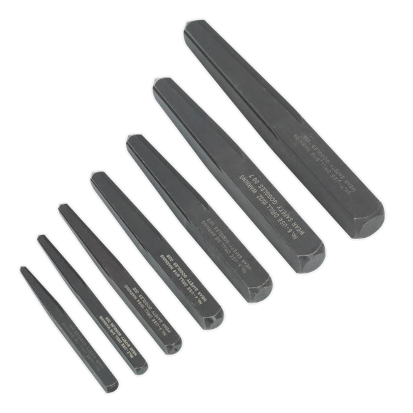 Sealey AK720 Screw Extractor Set 7pc Square Type