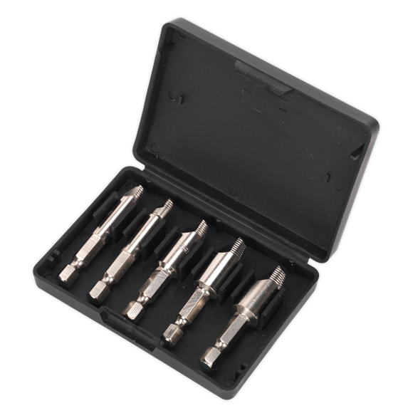 Sealey AK7228 HSS Screw Extractor Set 5pc