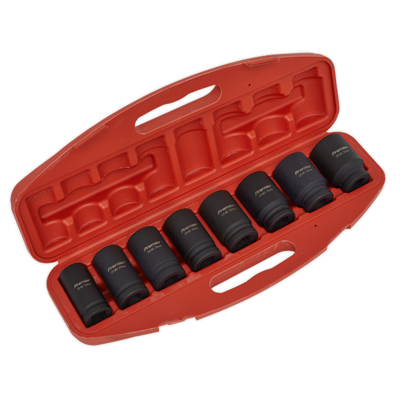 Sealey AK885 Impact Socket Set 8pc Deep 3/4"Sq Drive Metric