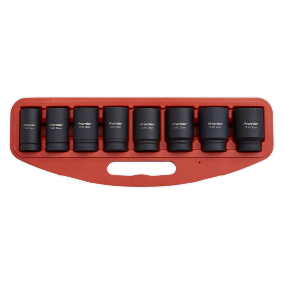 Sealey AK885 Impact Socket Set 8pc Deep 3/4"Sq Drive Metric