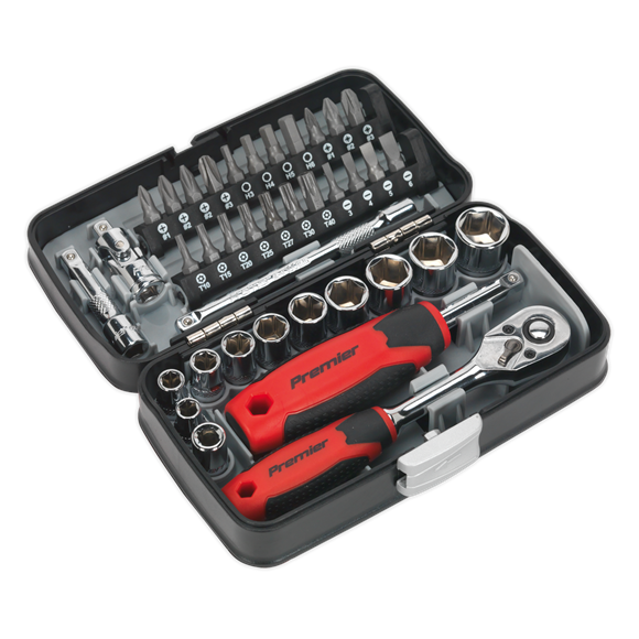 Sealey AK8945 Socket & Bit Set 38pc 1/4"Sq Drive