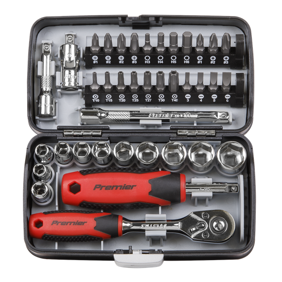 Sealey AK8945 Socket & Bit Set 38pc 1/4"Sq Drive