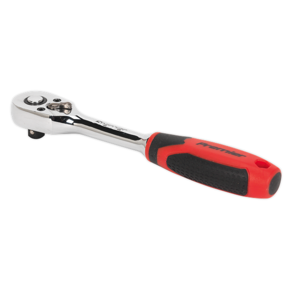 Sealey AK8946 Ratchet Wrench 1/4"Sq Drive Pear-Head Flip Reverse