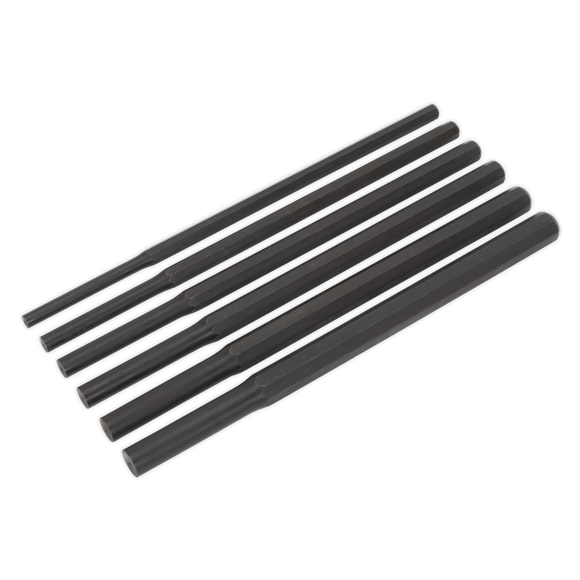 Sealey AK91226 Parallel Pin Punch Set 6pc Heavy-Duty Metric