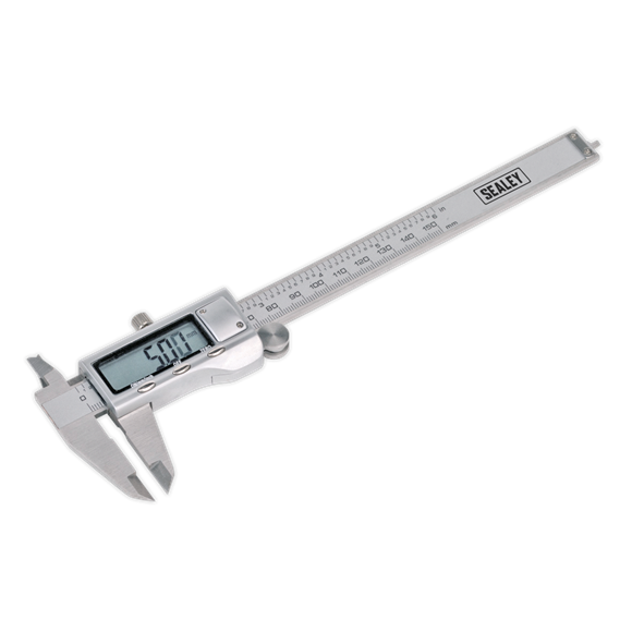 Sealey AK9621EV Digital Vernier Caliper 0-150mm(0-6") Stainless Steel
