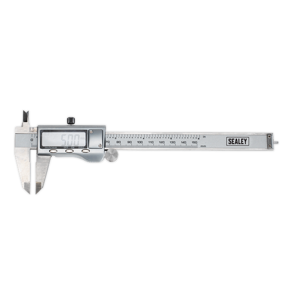 Sealey AK9621EV Digital Vernier Caliper 0-150mm(0-6") Stainless Steel