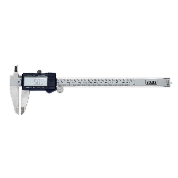 Sealey AK9622EV Digital Vernier Caliper 0-200mm(0-8")