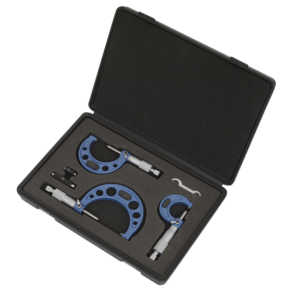 Sealey AK9651M Micrometer Set 3pc Metric