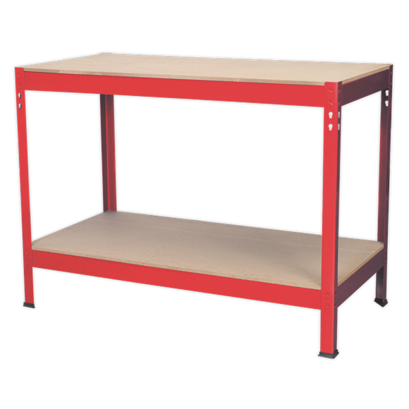Sealey AP1210 Workbench 1.2m Steel Wooden Top