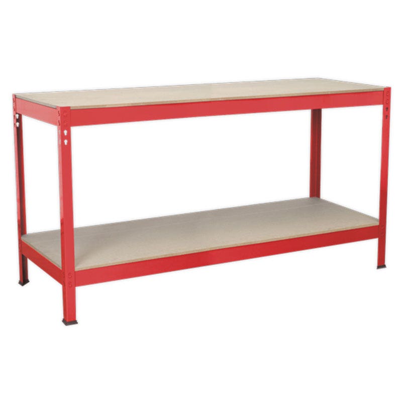 Sealey AP1535 Workbench 1.53m Steel Wooden Top