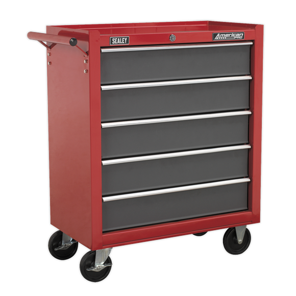 Sealey AP22505BB American PRO Rollcab 5 Drawer - Red/Grey
