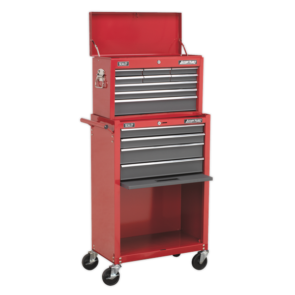 Sealey AP22513BB American PRO Topchest & Rollcab Combination 13 Drawer - Red/Grey