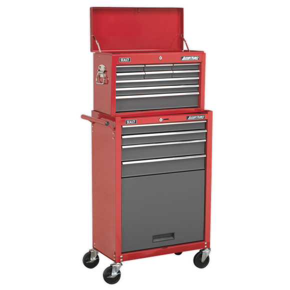 Sealey AP22513BB American PRO Topchest & Rollcab Combination 13 Drawer - Red/Grey
