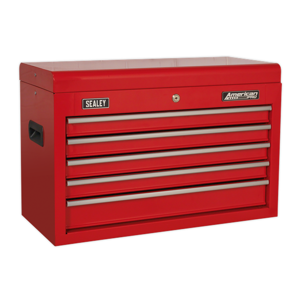 Sealey AP225 Topchest 5 Drawer with Ball-Bearing Slides - Red