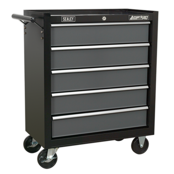 Sealey AP2505B American PRO Rollcab 5 Drawer - Black/Grey