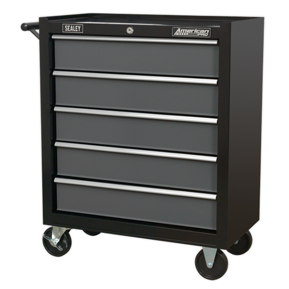 Sealey AP2505B American PRO Rollcab 5 Drawer - Black/Grey