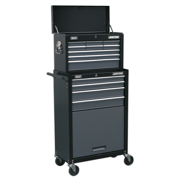 Sealey AP2513B American PRO Topchest & Rollcab Combination 13 Drawer - Black/Grey