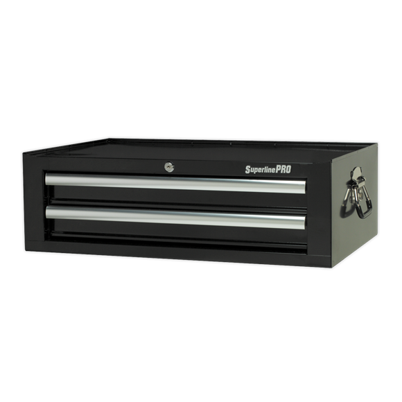 Sealey AP26029TB Mid-Box 2 Drawer with Ball Bearing Slides - Black