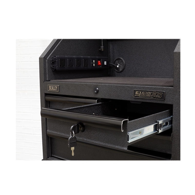 Sealey AP2704BE Topchest 4 Drawer 660mm with Soft Close Drawers & Power Strip