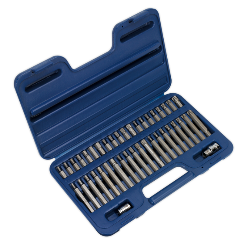 Sealey AP33109BCOMBO Topchest 10 Drawer with Ball Bearing Slides - Black & 140pc Tool Kit