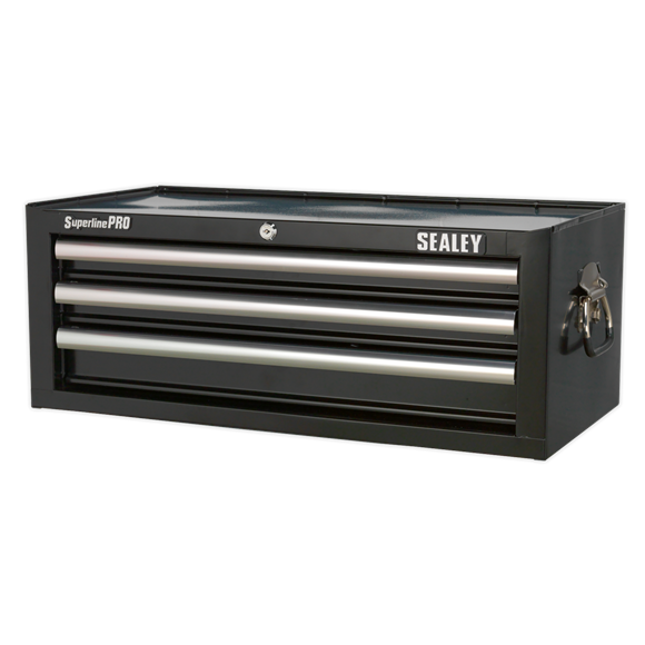 Sealey AP33339B Mid-Box 3 Drawer with Ball Bearing Slides - Black